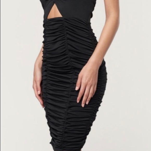 BEBE Shirred dress jet black - Picture 3 of 3